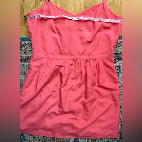 J Crew Factory Womens  Cami Dress  Coral Size 12 Y2K - Picture 6 of 8